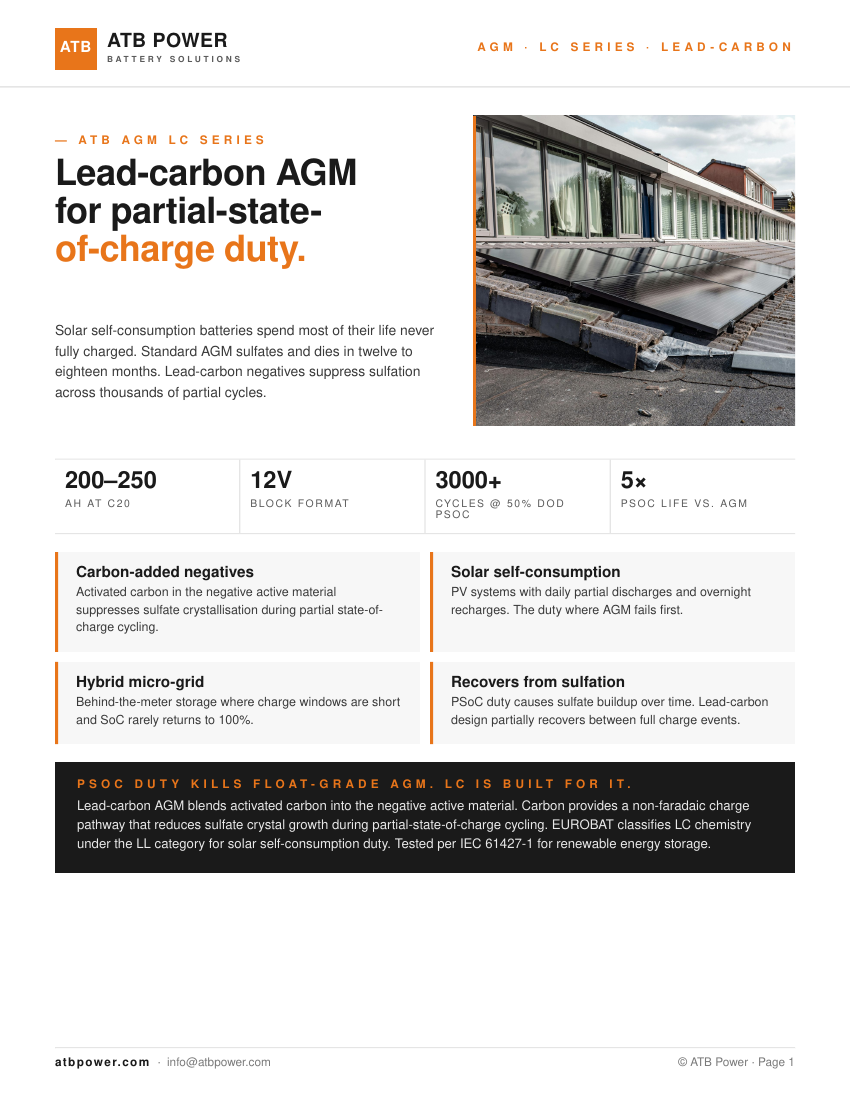 ATB LC Series brochure cover